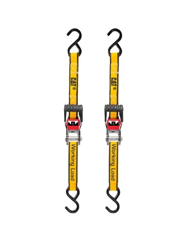 2 - Set 2 cinghia di ancoraggio a cricchetto da 2,5cmx5mtCat - Caterpillar 980479IE