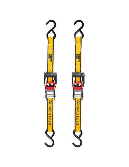 2 - Set 2 cinghia di ancoraggio a cricchetto da 2,5cmx5mtCat - Caterpillar 980479IE