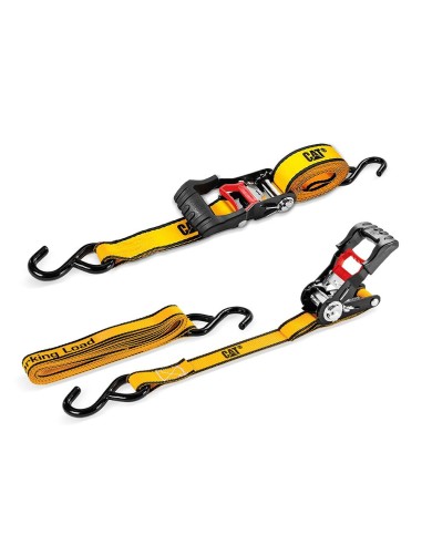 1 - Set 2 cinghia di ancoraggio a cricchetto da 2,5cmx3mt  Caterpillar 980488IE