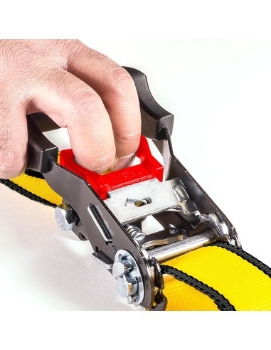 2 - Set 2 cinghia di ancoraggio a cricchetto da 2,5cmx5mt Cat - Caterpillar 980491IE