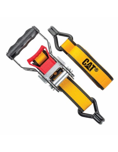 5 - Set 2 cinghia di ancoraggio a cricchetto da 2,5cmx5mt Cat - Caterpillar 980491IE