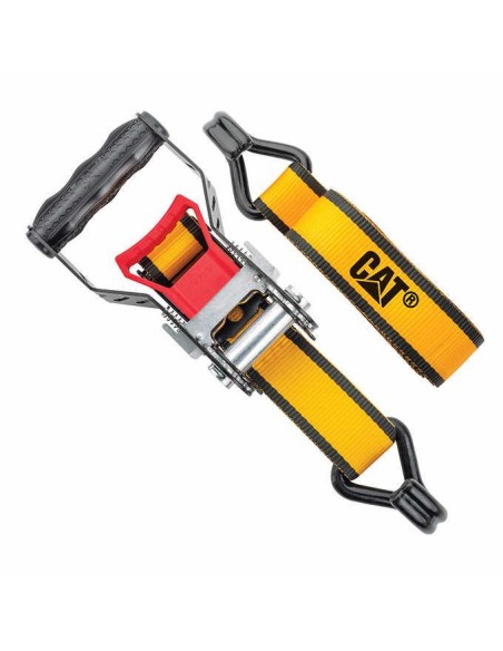 5 - Set 2 cinghia di ancoraggio a cricchetto da 2,5cmx5mt Cat - Caterpillar 980491IE