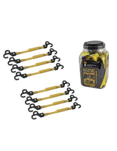 1 - Set 8 corda elastica 4pz da 40cm e 4 pz da 80cm Cat - Caterpillar 980540