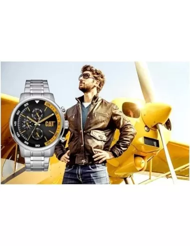 4 - Orologio sail in acciaio inossidabile 46mm 100mt cat - caterpillar ak.149.11.127