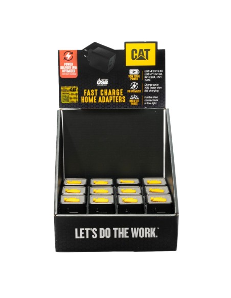 1 - Box da 12 pezzi di adattatore per USB Dual Cat - Caterpillar-2USBEU-PD