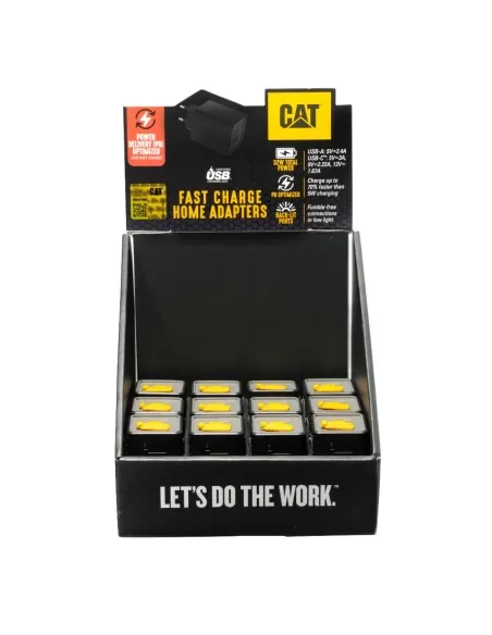 1 - Box da 12 pezzi di adattatore per USB Dual Cat - Caterpillar-2USBEU-PD