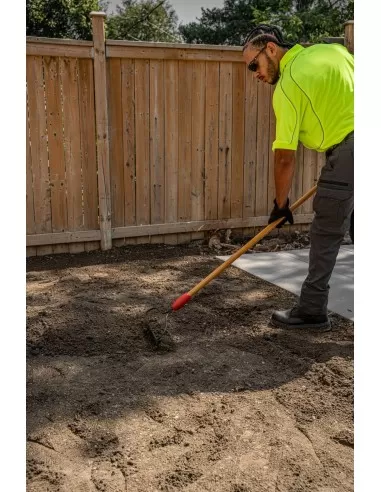 3 - Rastrello ad arco a 16 denti manico in fibra serie K Cat - Caterpillar K15-150