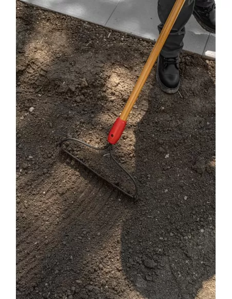 4 - Rastrello ad arco a 16 denti manico in fibra serie K Cat - Caterpillar K15-150