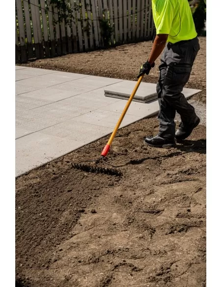 6 - Rastrello ad arco a 16 denti manico in fibra serie K Cat - Caterpillar K15-150