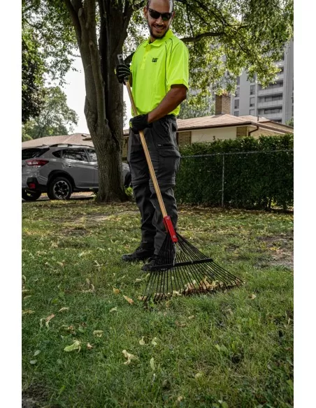 Rastrello per foglie a 19 denti manico fibra serie K Cat - Caterpillar K19-150