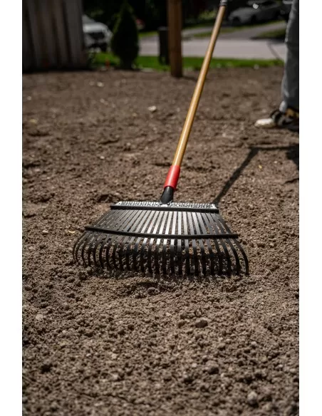 3 - Rastrello giardinaggio 26 denti manico in fibra serie K Cat-Caterpillar K19-151