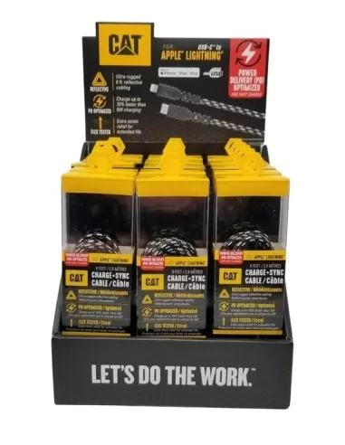 1 - Box da 15 pezzi per Apple Lightning a USB-C Cat - Caterpillar-PC-C2ALG