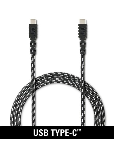 3 - Box da 15 pezzi da USB-C a USB-C Nylon intrecciato Cat - Caterpillar-PC-C2CG