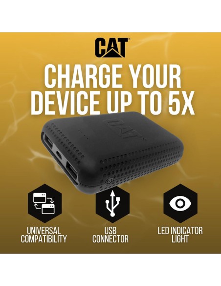 3 - Power bank per cellulare 10000mAh USB 2,4Amp Cat - Caterpillar-PWRPACKV2