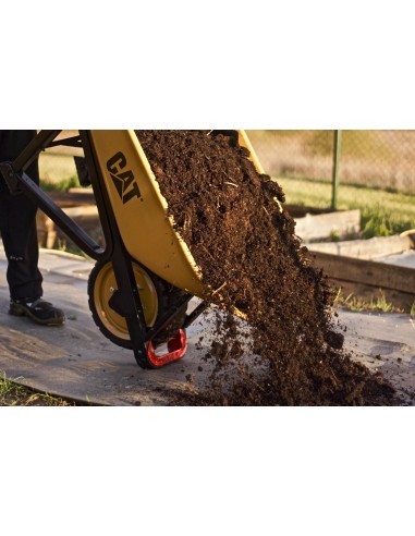 9 - Carriola manuale vasca in acciaio 100lt 500kg serie K Cat - Caterpillar K22-000