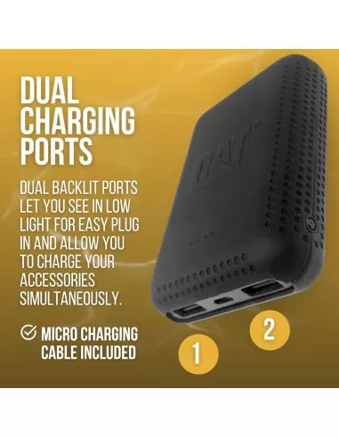6 - Power bank per cellulare 10000mAh USB 2,4Amp Cat - Caterpillar-PWRPACKV2