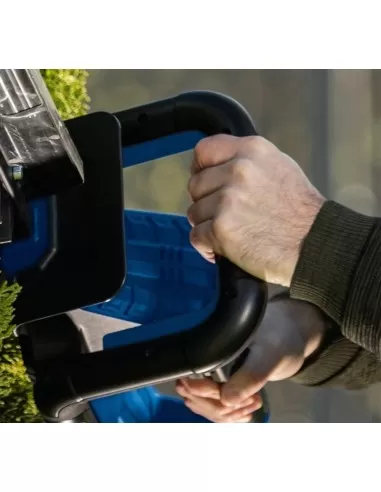 2 - Tagliasiepi 2x20v 4 batteria 4.0Ah doppio caricatore ixes Scheppach bc-ht720-x