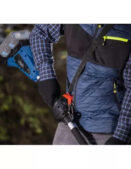 Decespugliatore 4in1 2 batterie 2 Ah doppiocaricatore ixes Scheppach bc-mfh400-x