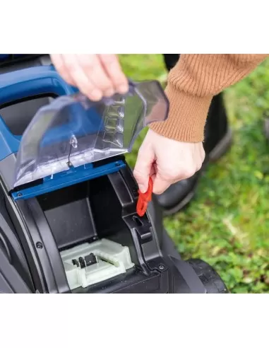 4 - Rasaerba 20v 32cm 1 batteria 2.0Ah e caricabatteria ixes Scheppach bc-mp320-x