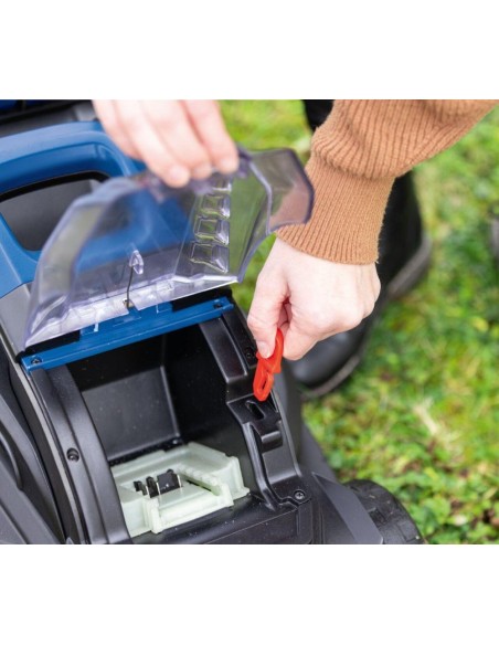 Rasaerba 20v 32cm 1 batteria 2.0Ah e caricabatteria ixes Scheppach bc-mp320-x