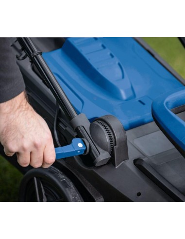 Rasaerba 38cm 2 batterie 2.0Ah e doppiocaricabatterie ixes Scheppach bc-mp380-x