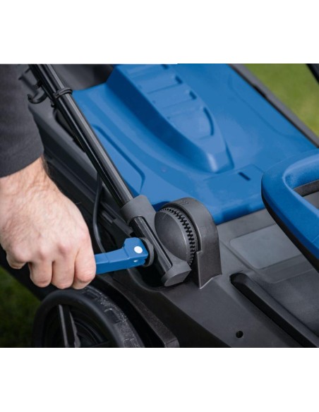 Rasaerba 38cm 2 batterie 4.0Ah e doppiocaricabatterie ixes Scheppach bc-mp380-x