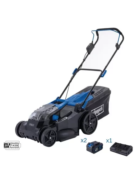 1 - Rasaerba 43cm 2 batterie 4.0Ah e doppiocaricabatterie ixes Scheppach bc-mp430-x 1 - Rasaerba 43cm 2 batterie 4.0Ah e doppiocaricabatterie ixes Scheppach bc-mp430-x