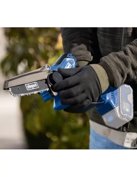 5 - Potatore 20v 1 batteria 2.0Ah + caricabatteria ixes Scheppach bc-ps150-x