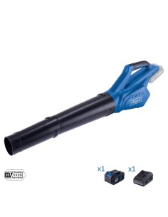 1 - Soffiatore foglie 20V 1 batteria 4.0Ah + caricabatteria ixes Scheppach c-bl700-x