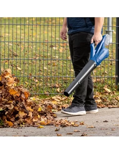 2 - Soffiatore foglie 20V 2 batterie 2.0Ah + caricabatteria ixes Scheppach c-bl700-x