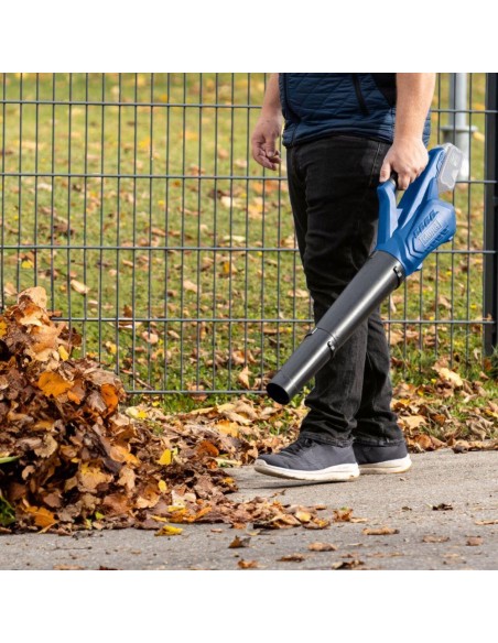 2 - Soffiatore foglie 20V 2 batterie 4.0Ah + caricabatteria ixes Scheppach c-bl700-x