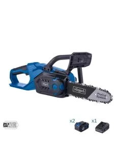 Motosega 20v 2 batteria 4.0 Ah e caricabatteria ixes Scheppach c-cs254-x