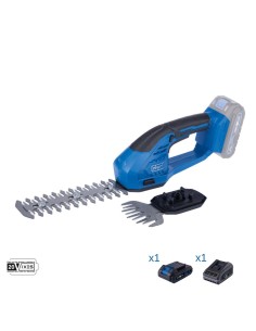 Taglia erba-siepi 20v 1 batteria 2.0Ah caricabatteria ixes Scheppach c-htgs200-x