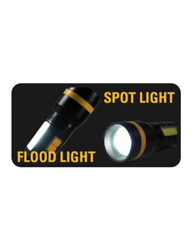 3 - Torcia a doppio Led ricaricabile ricarica USB 700lm Led Cat - Caterpillar CT6215