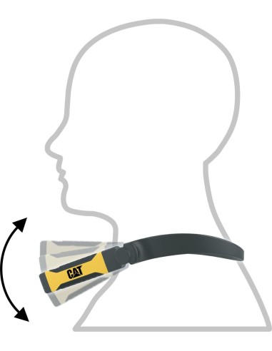 4 - Torcia da collo con doppia testa batteria AA 200lm Led Cat - Caterpillar CT7100