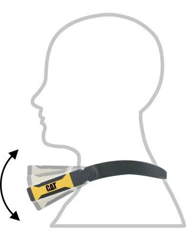 4 - Torcia da collo con doppia testa batteria AA 200lm Led Cat - Caterpillar CT7100