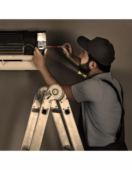 7 - Torcia da collo con doppia testa batteria AA 200lm Led Cat - Caterpillar CT7100