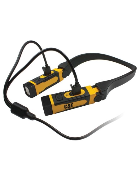 4 - Torcia da collo con doppia testa ricaricabile 300lm Led Cat - Caterpillar CT7105