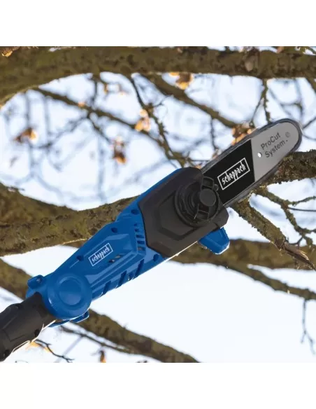 Potatore tagliasiepi con asta 20v 2 batterie 2.0Ah ixes Scheppach c-phts410-x