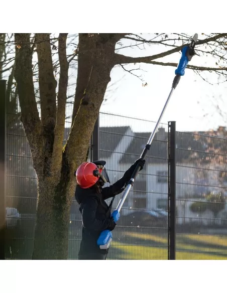 Potatore tagliasiepi con asta 20v 2 batteria 4.0Ah ixes Scheppach c-phts410-x