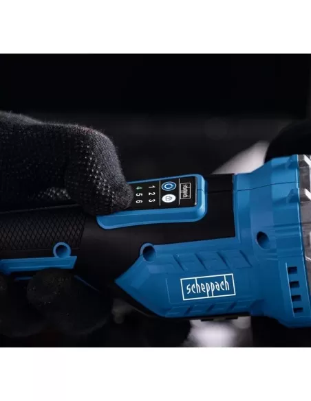 Smerigliatrice 20v 2 batterie 4.0Ah e caricabatteria ixes Scheppach bc-ag125-x