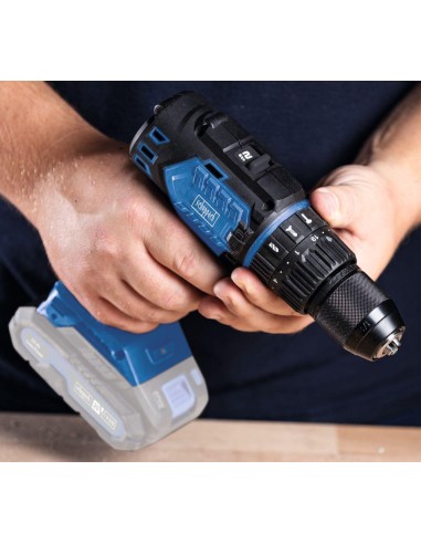 Trapano percussione 20v 2 batterie 2.0Ah caricabatteria ixes Scheppach bc-cd60-x