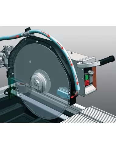 Macchina tagliapietre acqua umido taglio 80x11cm lama 350mm Battipav elite 80s