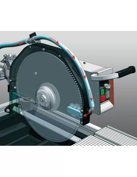 Macchina tagliapietre acqua umido taglio 80x11cm lama 350mm Battipav elite 80s