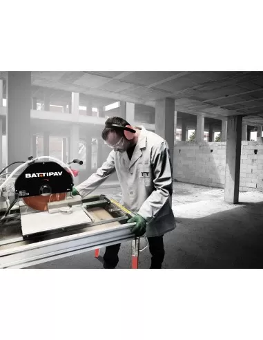 Macchina tagliapietre acqua umido taglio 80x11cm lama 350mm Battipav elite 80s