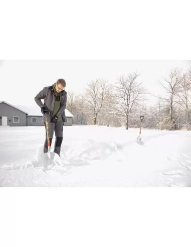 3 - Pala in allumino per neve 37cm manico D in fibra serieJ Cat-Caterpillar J12-201