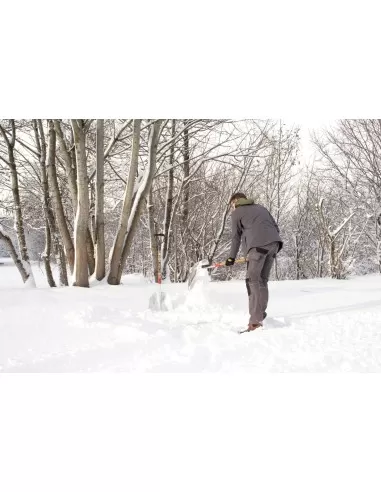 4 - Pala in allumino per neve 37cm manico D in fibra serieJ Cat-Caterpillar J12-201