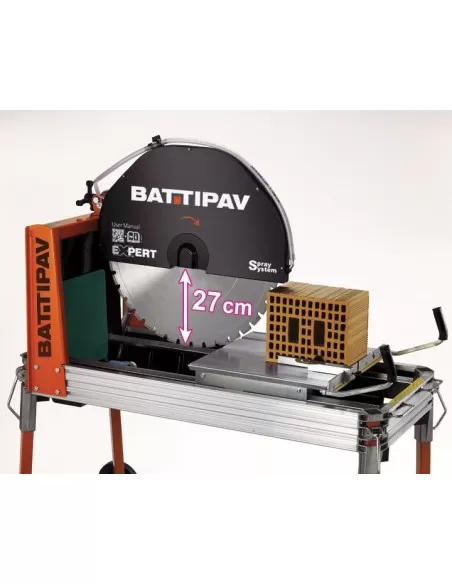 Macchina tagliapietre acqua 230v taglio 55x27cm lama 700mm Battipav expert 700