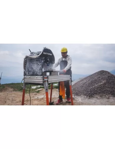 Macchina tagliapietre acqua 230v taglio 55x27cm lama 700mm Battipav expert 700