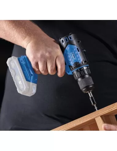 3 - Trapano avvitatore 20v 2 batterie 2.0Ah caricabatteria ixes Scheppach bc-dd60-x